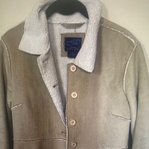 Vintage Y2K weathervane suede tan coat